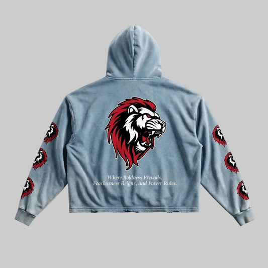 Built Not Given - Vintage Washed Frayed-Hem Hoodie - Unisex