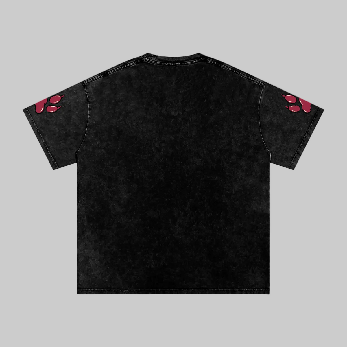 Lion Mode Dscipline Over Everything Snow Washed Oversized Cotton T-Shirt