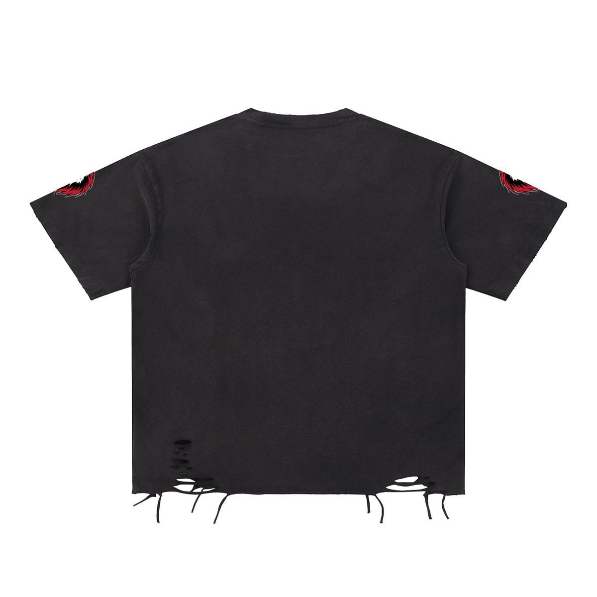 LM - Snow Washed Raw-Hem T-Shirt