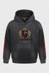 LM Crown - Vintage Washed Frayed Fleece Hoodie - Unisex