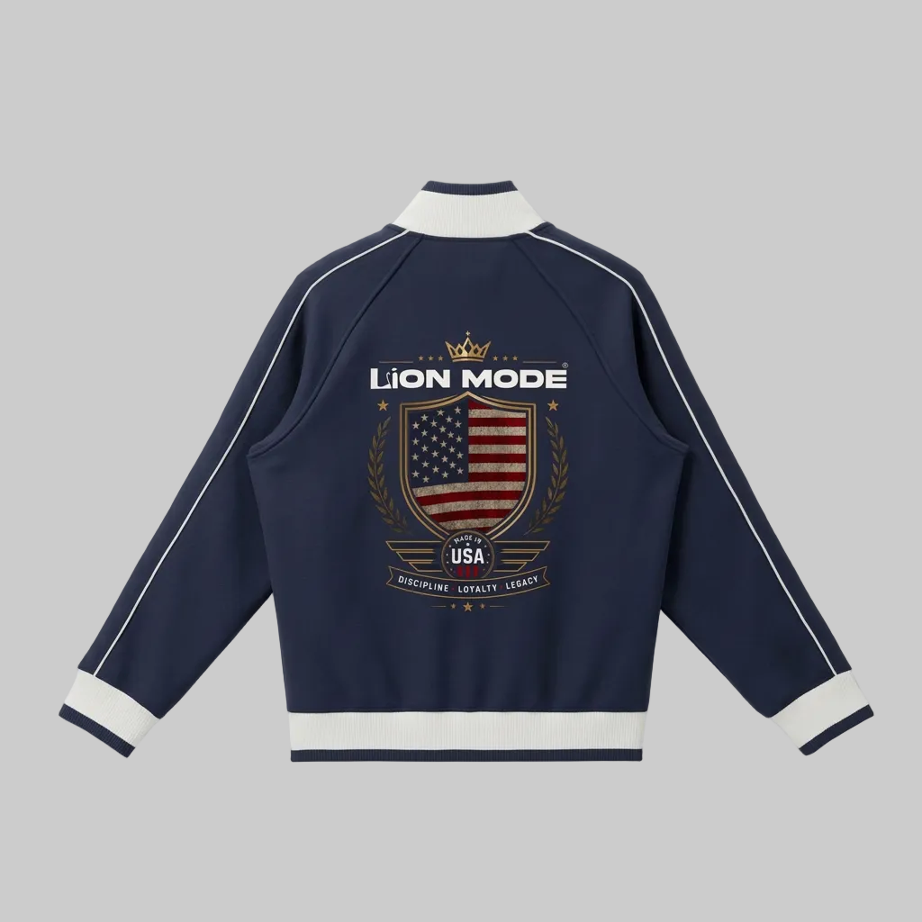 Made in USA - Unisex Raglan Sleeve Zip Track Jacket