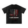 Lion Mode American Made Snow Washed Oversized Cotton T-Shirt