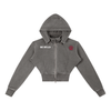 Be Bold - Proverbs 28:1 - Women's Cropped Fleece Hoodie