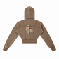 Be Bold - Proverbs 28:1 - Women's Cropped Fleece Hoodie