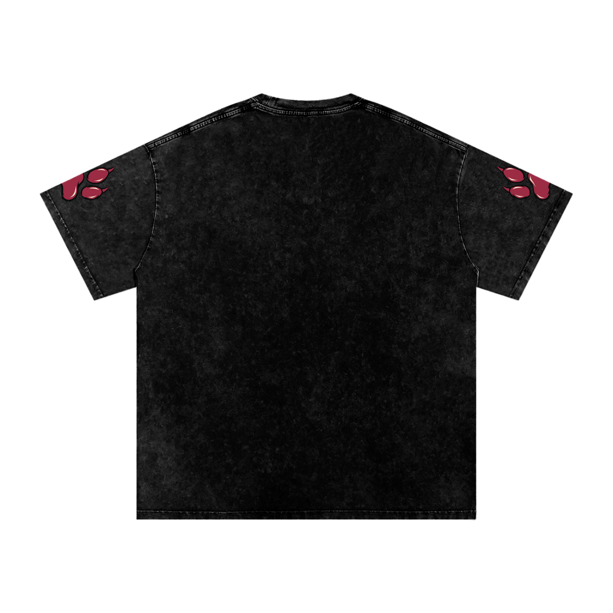 Lion Mode Dscipline Over Everything Snow Washed Oversized Cotton T-Shirt