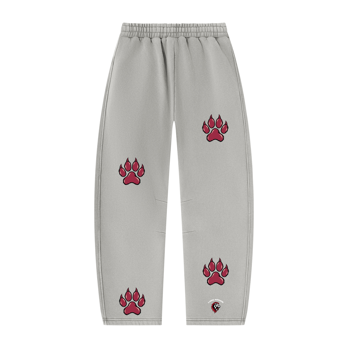 LM - BSP Paw Vintage Wash Barrel Leg Fleece Sweatpants - Unisex