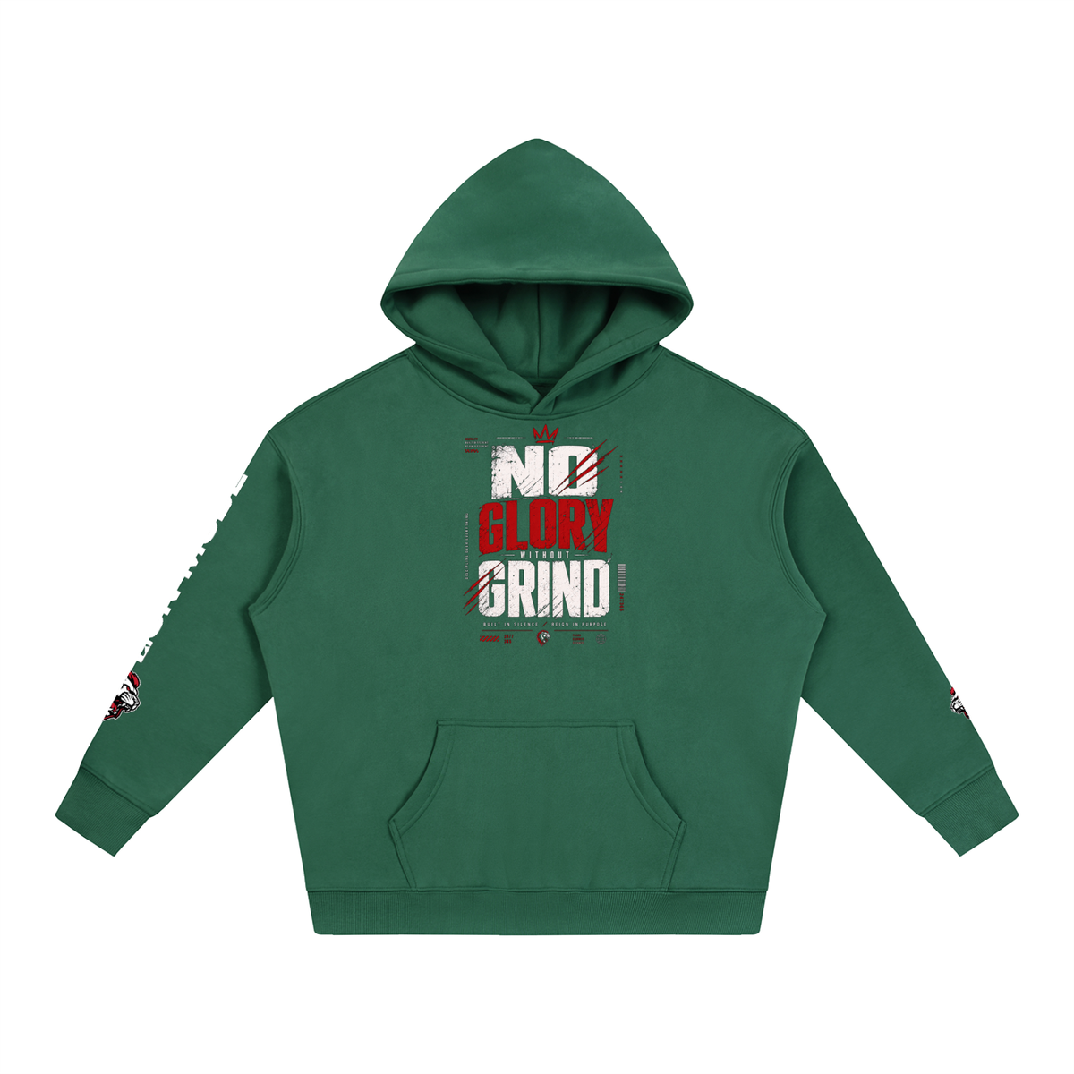 LM - No Glory Without Grind - Unisex Fleeced Hoodie