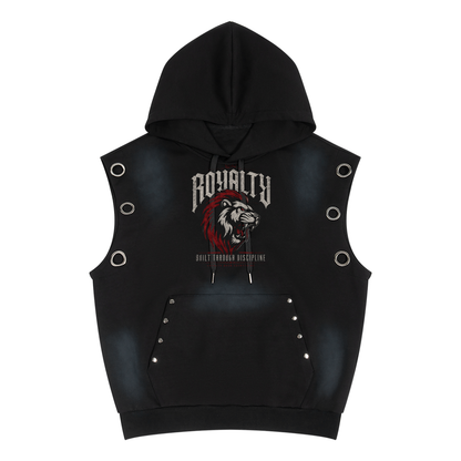 LM - Built Thru Discipline Sun Fade Sleeveless Men's Hoodie