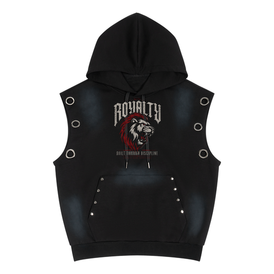LM - Built Thru Discipline Sun Fade Sleeveless Men's Hoodie