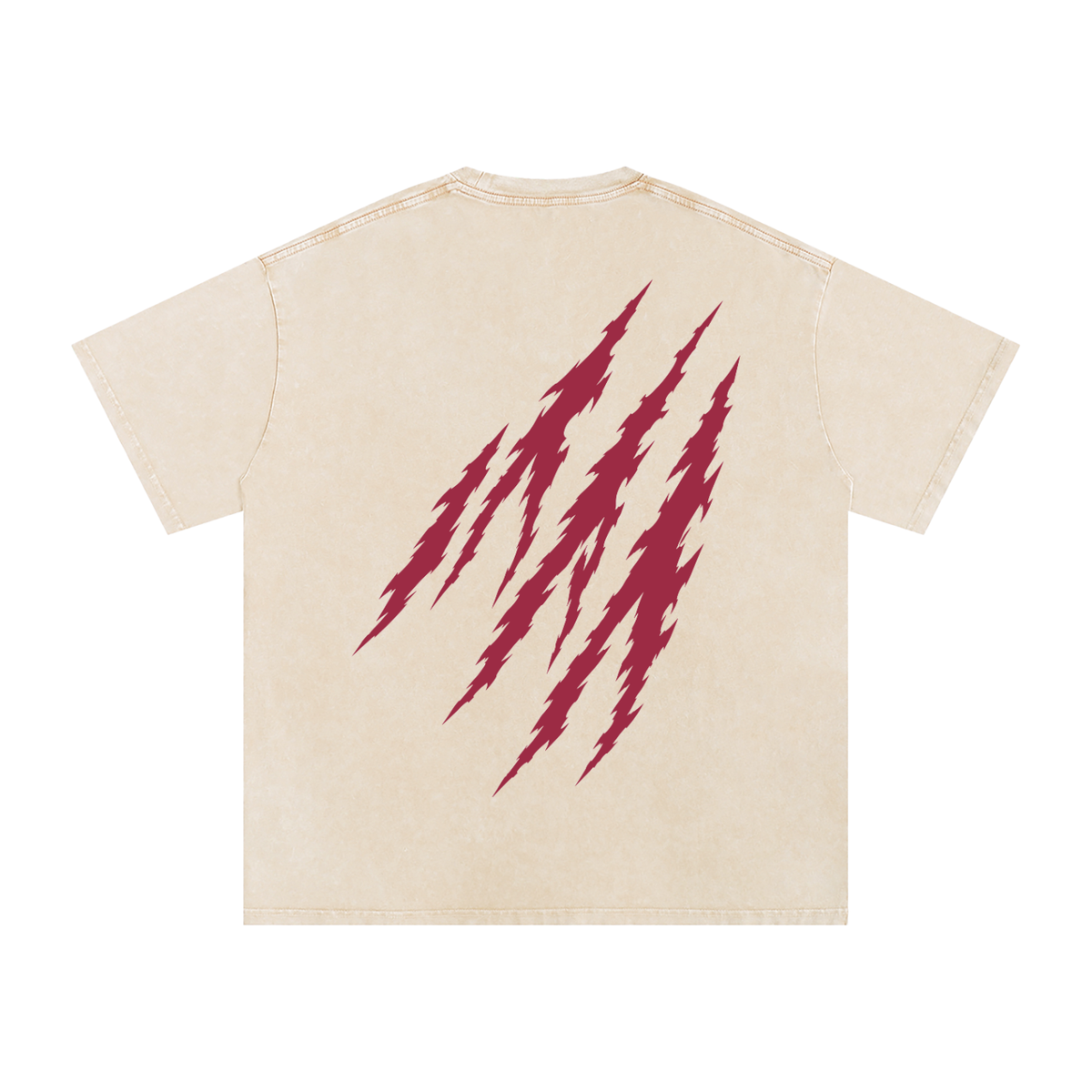 Built Not Given Snow Washed Oversized Cotton T-Shirt