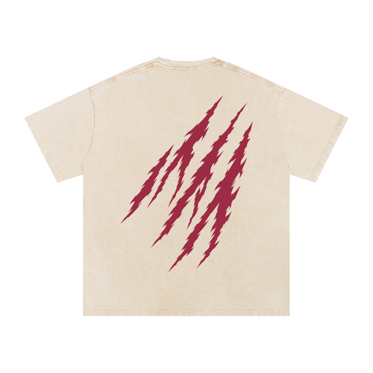Built Not Given Snow Washed Oversized Cotton T-Shirt