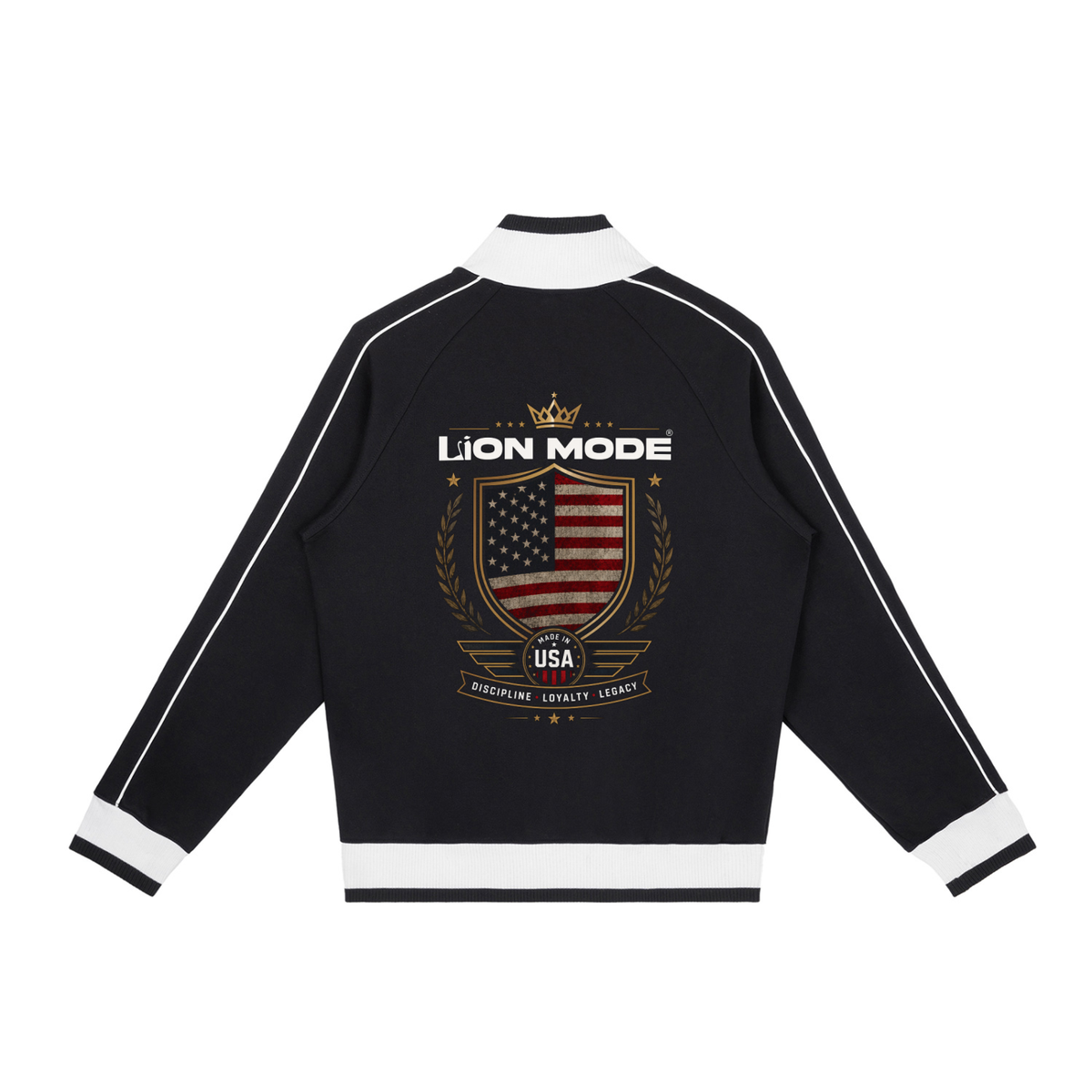 Made in USA - Unisex Raglan Sleeve Zip Track Jacket