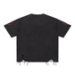 LM - Snow Washed Raw-Hem T-Shirt