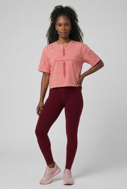 Be Bold - Proverbs 30:30 - Mineral Wash Boxy T-Shirt - Unisex
