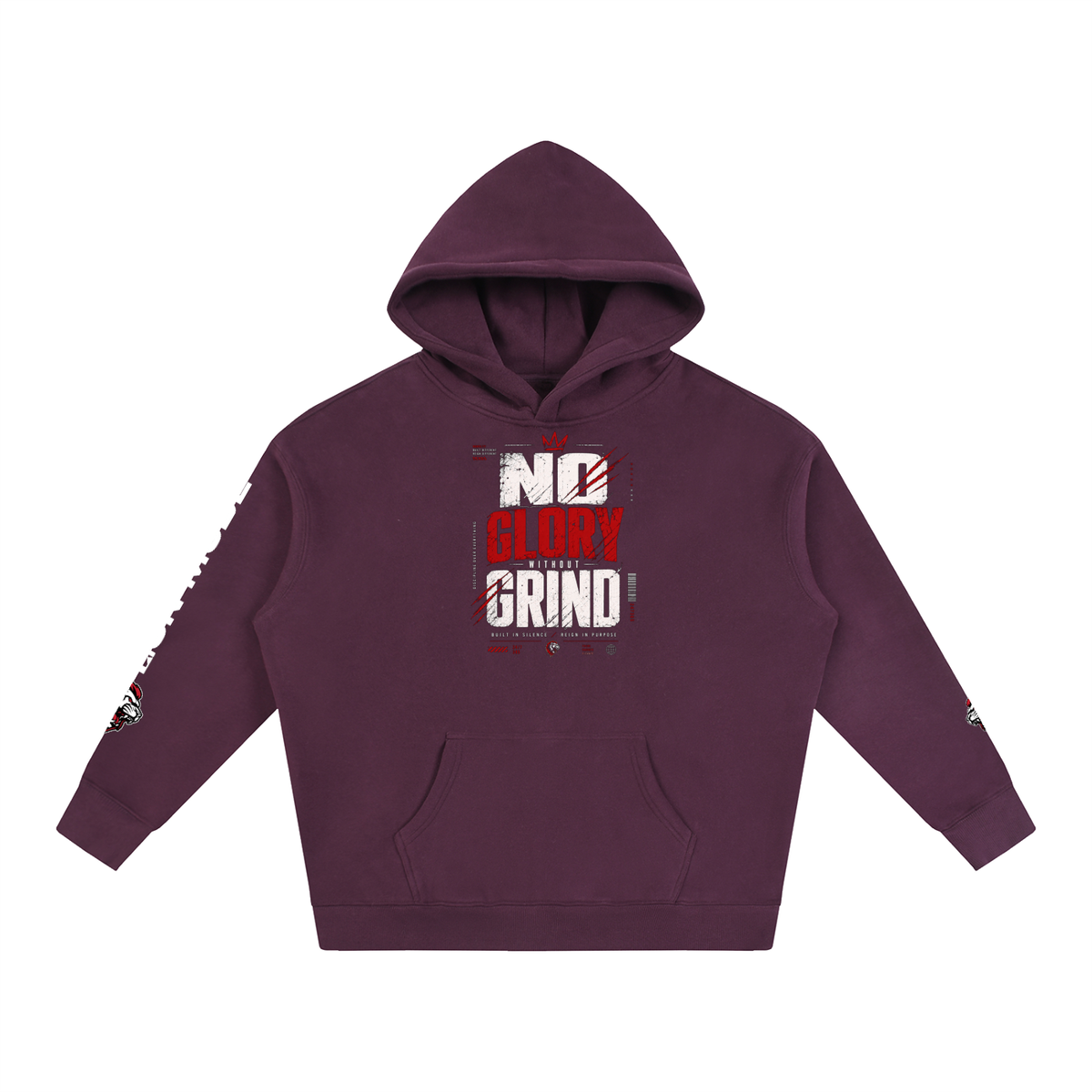 LM - No Glory Without Grind - Unisex Fleeced Hoodie