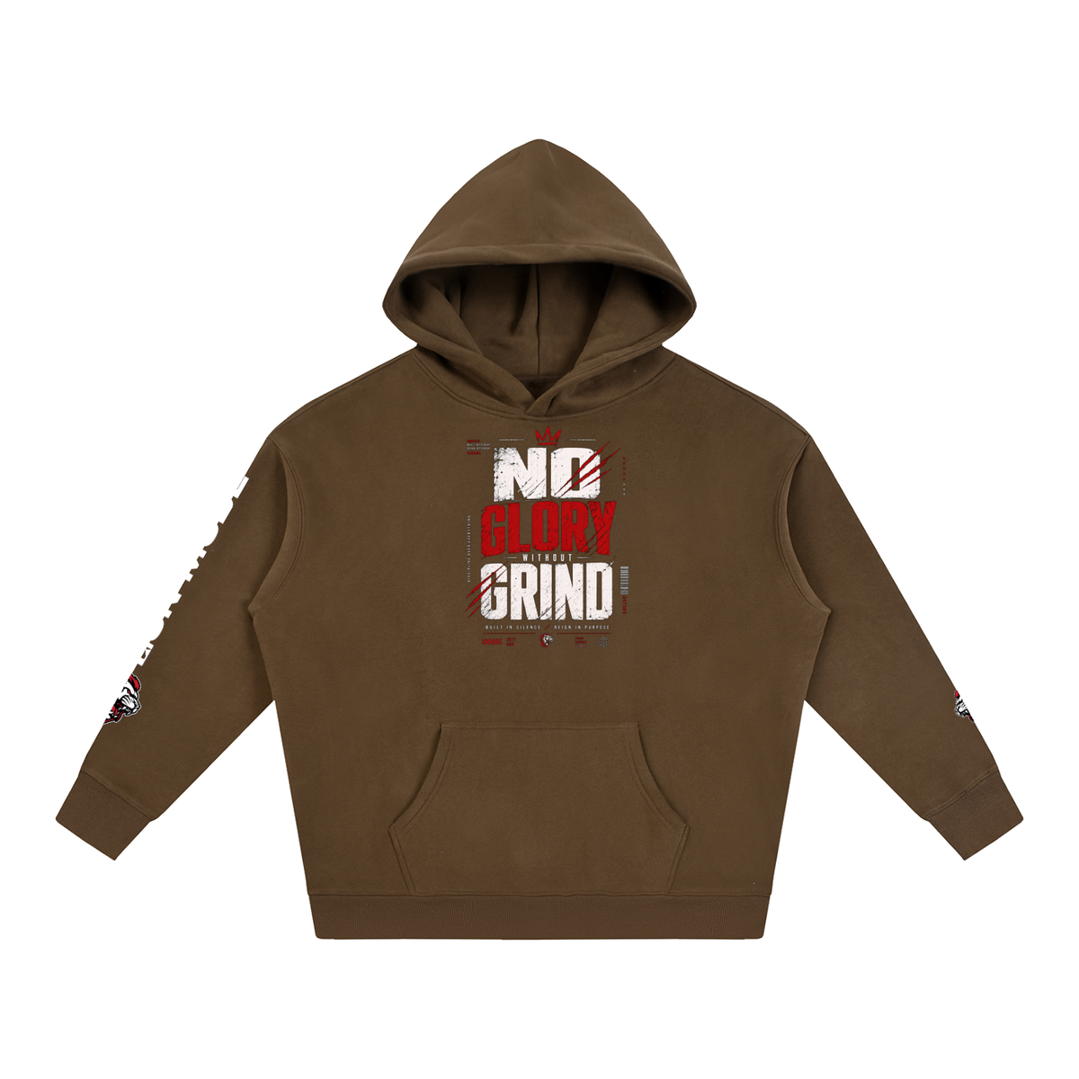 LM - No Glory Without Grind - Unisex Fleeced Hoodie