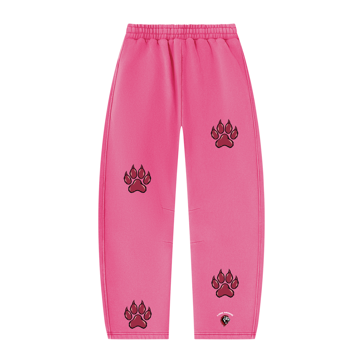 LM - BSP Paw Vintage Wash Barrel Leg Fleece Sweatpants - Unisex
