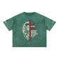 Be Bold - Proverbs 28:1 - Mineral Wash Boxy Unisex T-Shirt