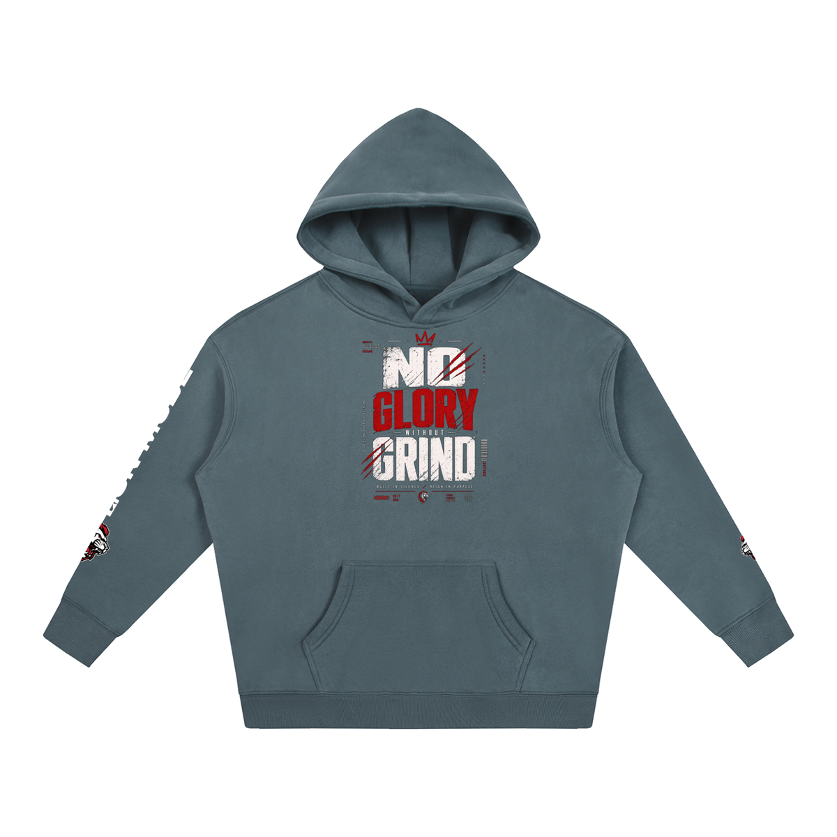 LM - No Glory Without Grind - Unisex Fleeced Hoodie