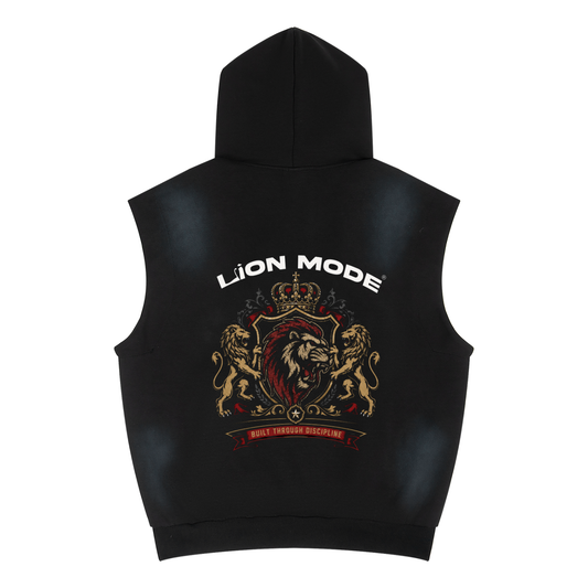 LM - Built Thru Discipline Sun Fade Sleeveless Men's Hoodie