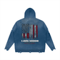 LM - American Made - Unisex Distressed Zip Sweater