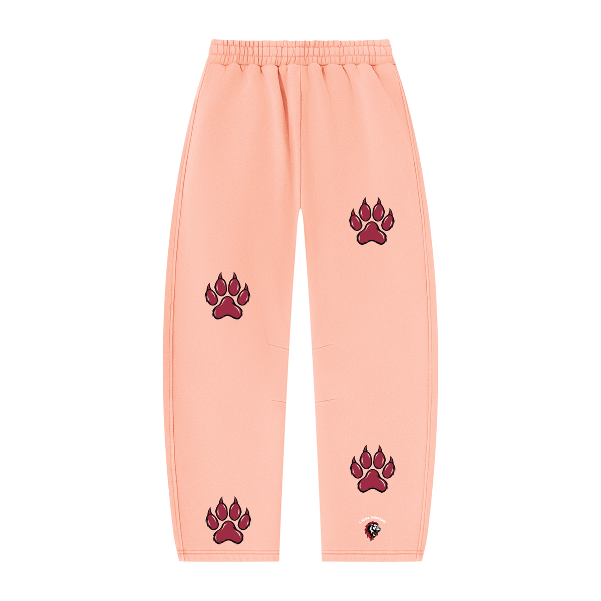 LM - BSP Paw Vintage Wash Barrel Leg Fleece Sweatpants - Unisex