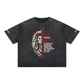 Be Bold - Proverbs 28:1 - Mineral Wash Boxy Unisex T-Shirt