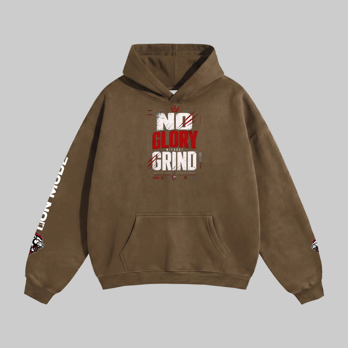 LM - No Glory Without Grind - Unisex Fleeced Hoodie