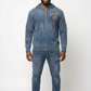 LM - American Made - Unisex Distressed Zip Sweater