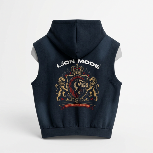 LM - Built Thru Discipline Sun Fade Sleeveless Men's Hoodie