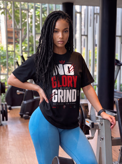 No Glory Without Grind Essential Cotton T-Shirt