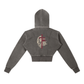 Be Bold - Proverbs 28:1 - Women's Cropped Fleece Hoodie