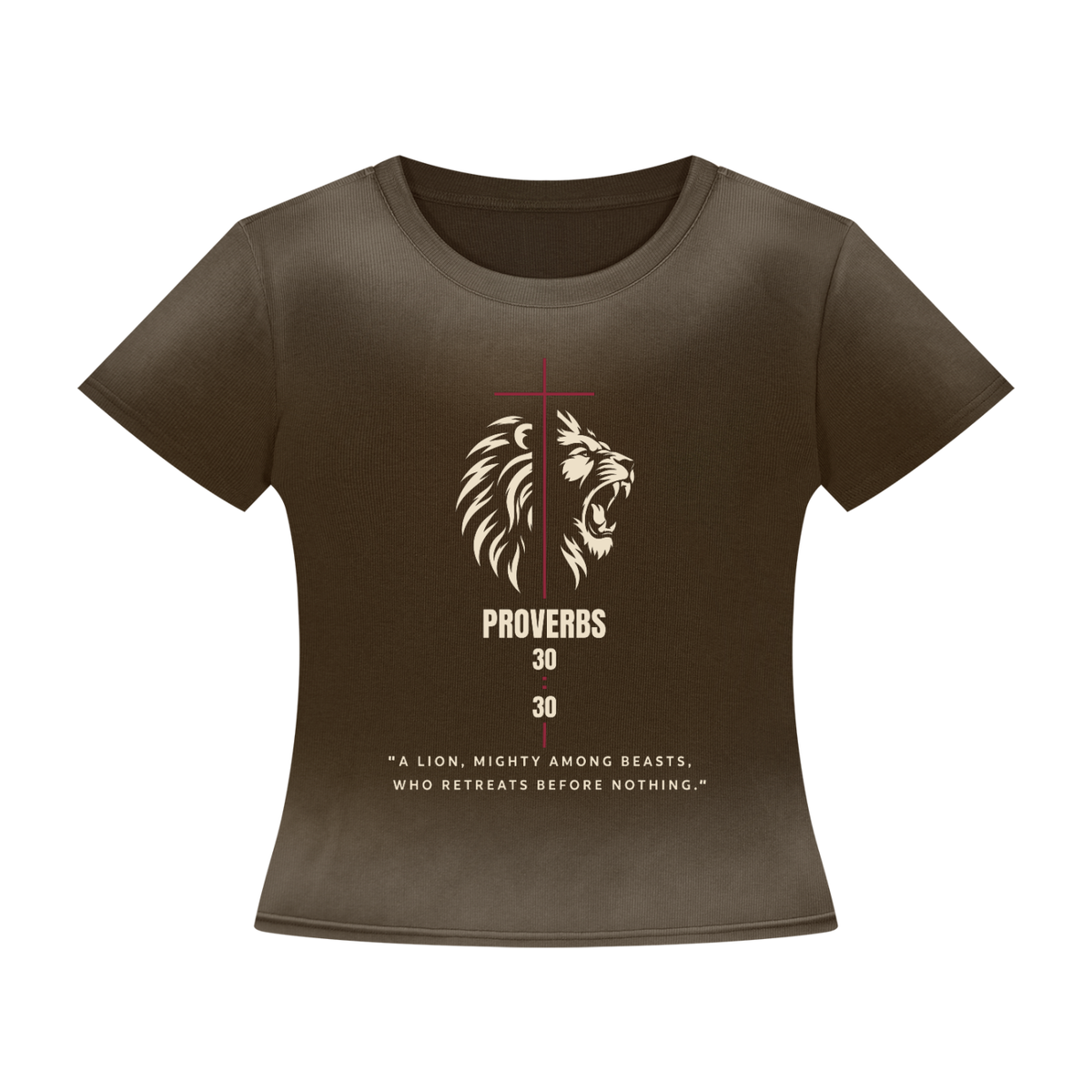 Be Bold - Proverbs 30:30 Women’s Sunfade Washed T-Shirt