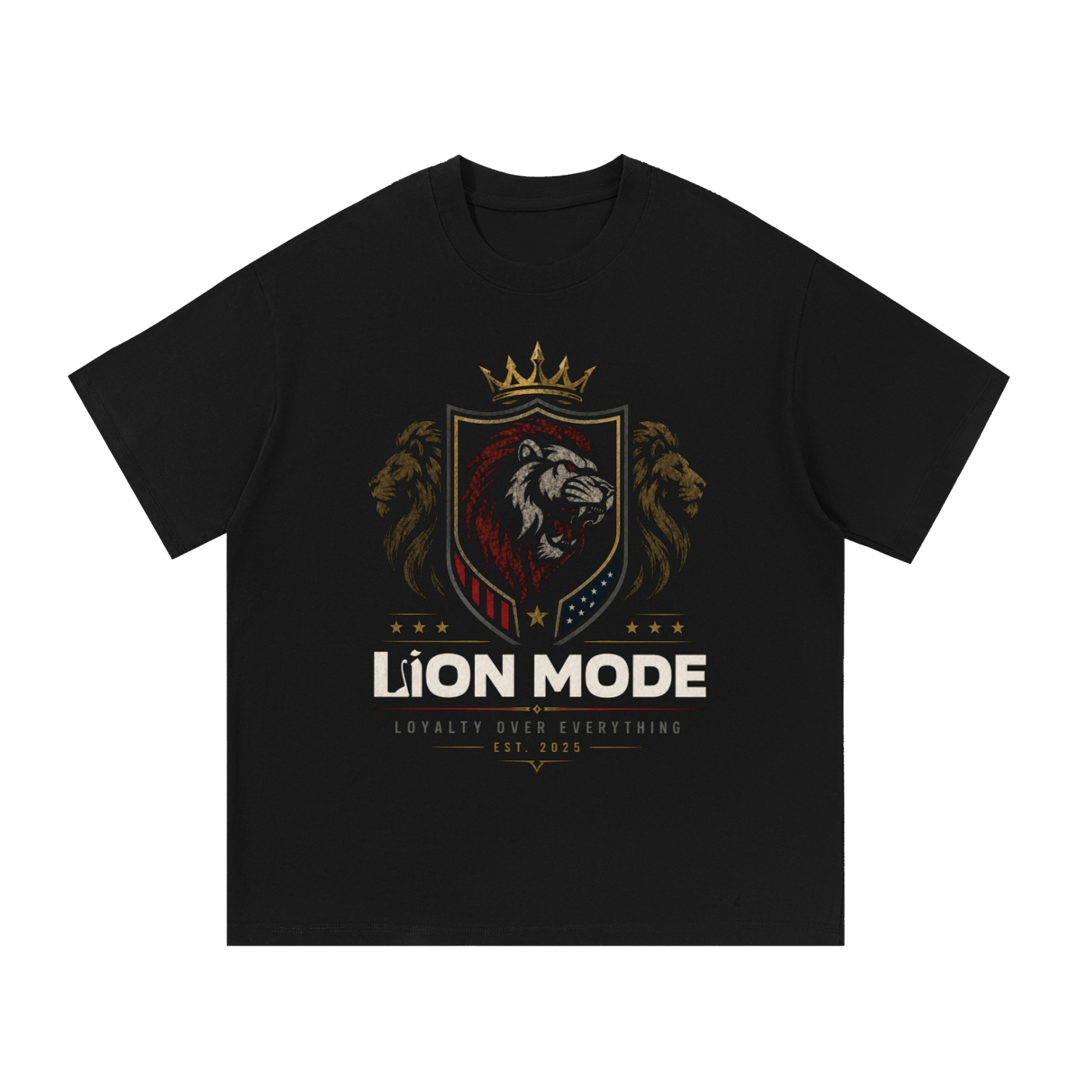 Lion Mode Essential Cotton T-Shirt