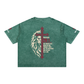 Be Bold - Proverbs 28:1 - Mineral Wash Boxy Unisex T-Shirt