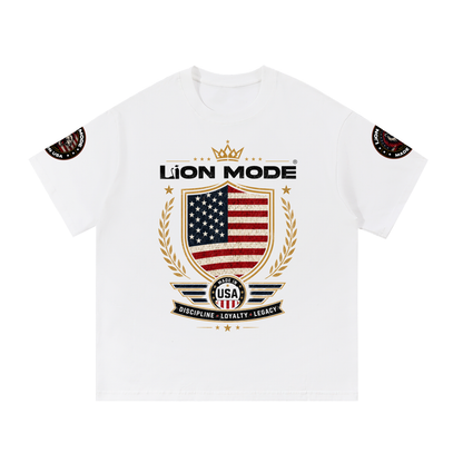 Made in USA Lion Mode Essential Cotton T-Shirt