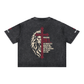 Be Bold - Proverbs 28:1 - Mineral Wash Boxy Unisex T-Shirt