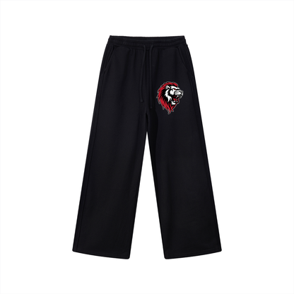 Contrast Tape Straight-Leg Sweatpants