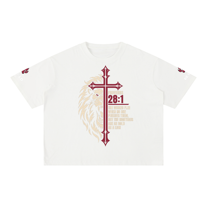 Be Bold - Proverbs 28:1 - Mineral Wash Boxy Unisex T-Shirt