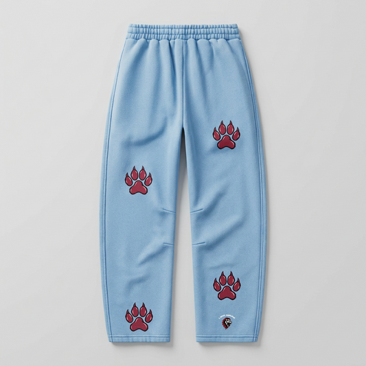 LM - BSP Paw Vintage Wash Barrel Leg Fleece Sweatpants - Unisex