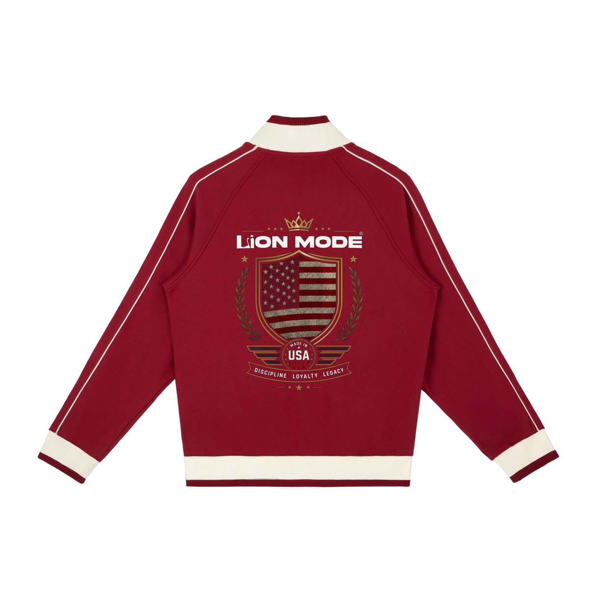Made in USA - Unisex Raglan Sleeve Zip Track Jacket