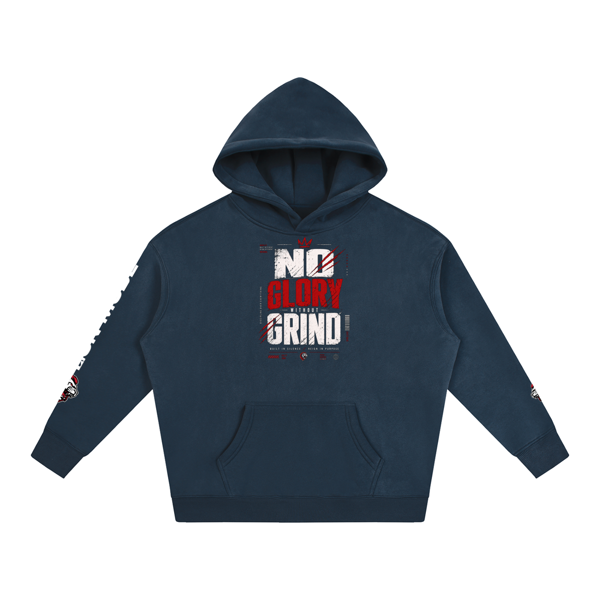 LM - No Glory Without Grind - Unisex Fleeced Hoodie