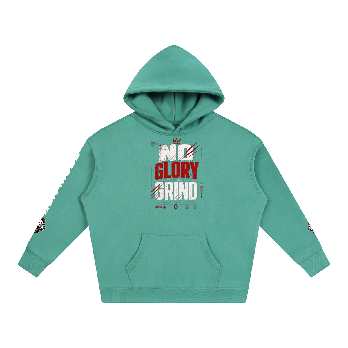 LM - No Glory Without Grind - Unisex Fleeced Hoodie