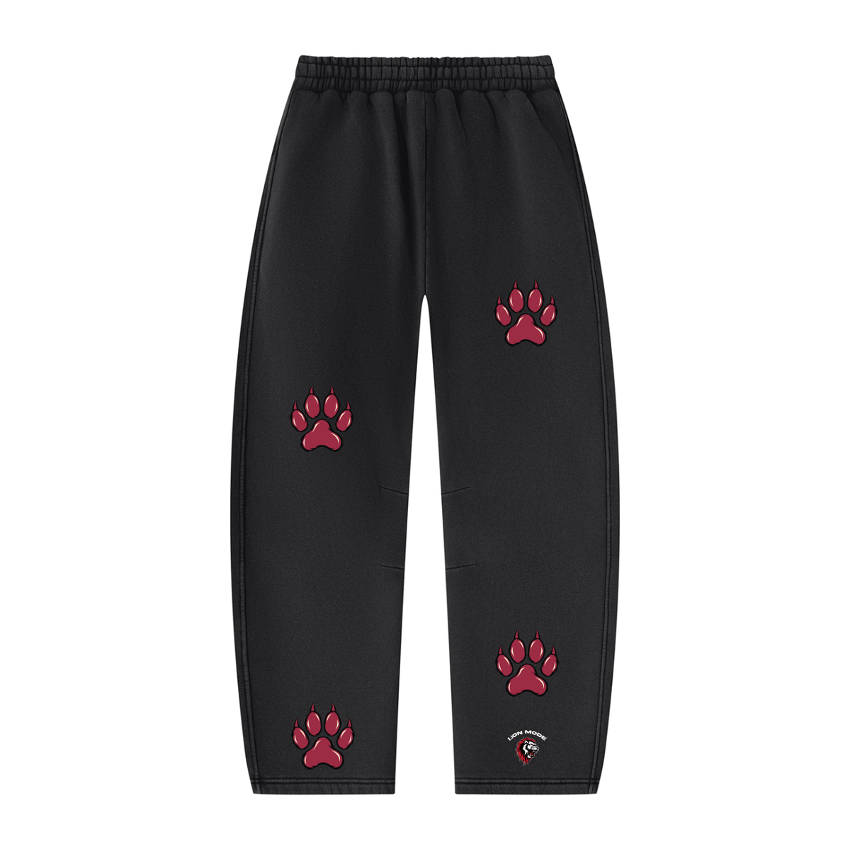 LM - BSP Paw Vintage Wash Barrel Leg Fleece Sweatpants - Unisex